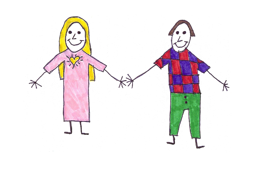 Skills To Learn - Children holding hands drawing